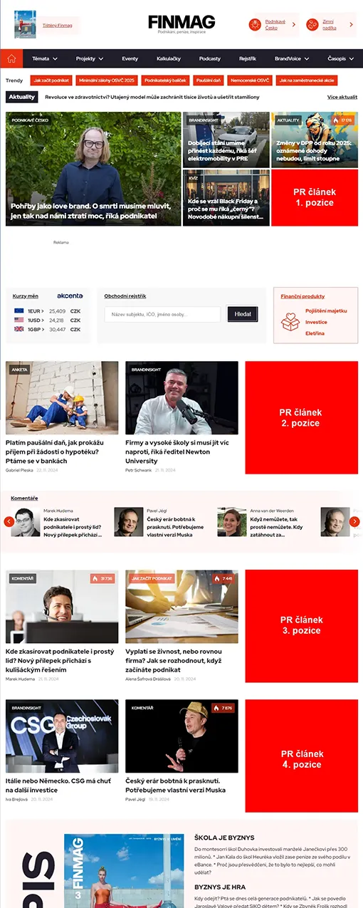 Zobrazení reklamy