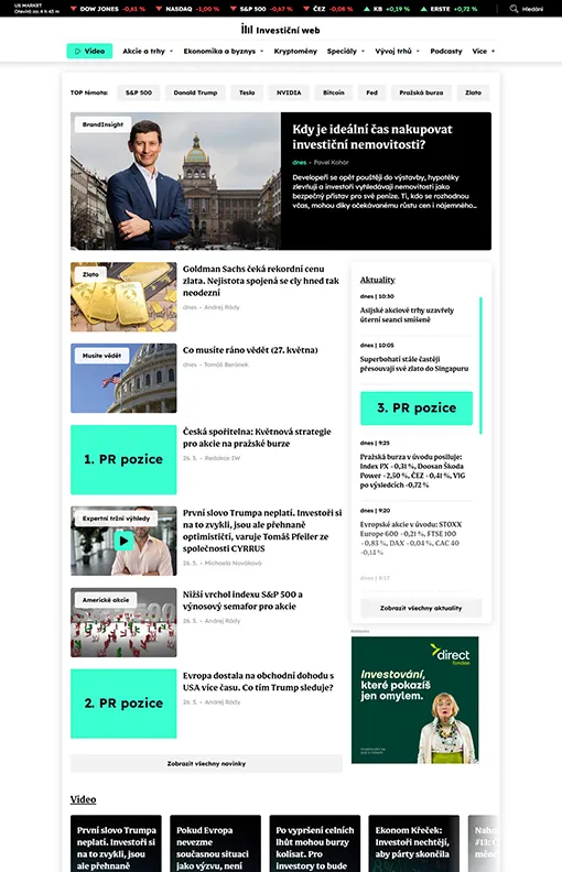 Zobrazení reklamy